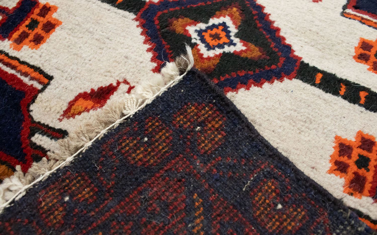 Baluch-matta - 132 x 84 cm - blå