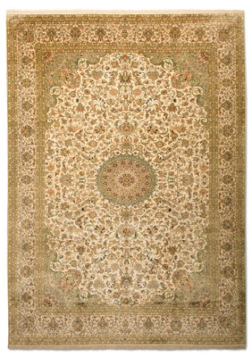 Sidenmatta - Kashmir Silk - 314 x 213 cm - beige