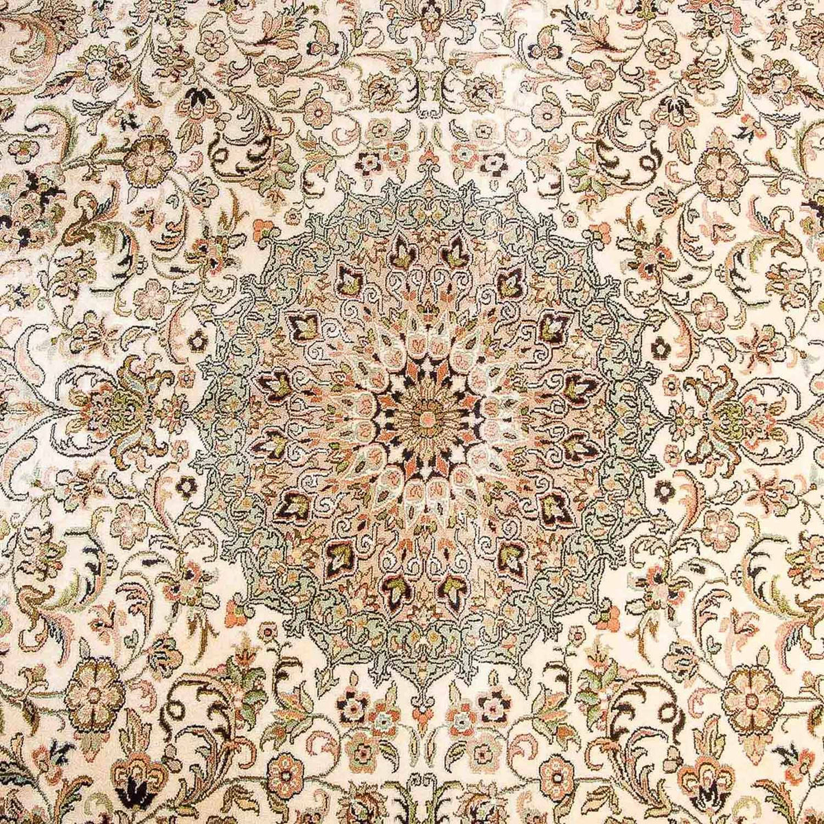Sidenmatta - Kashmir Silk - 314 x 213 cm - beige