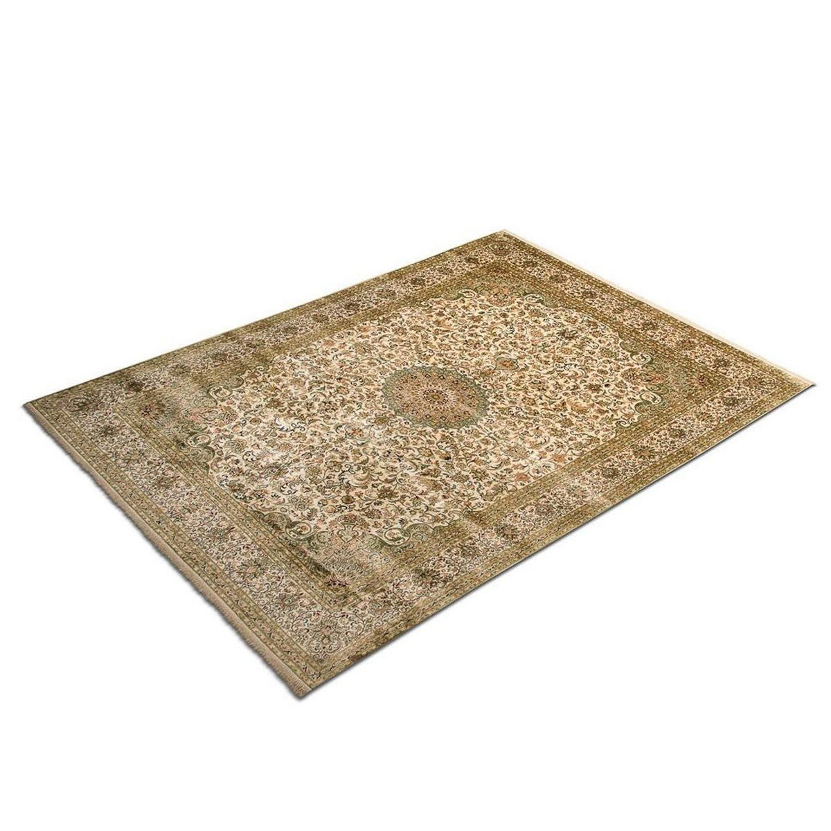 Sidenmatta - Kashmir Silk - 314 x 213 cm - beige