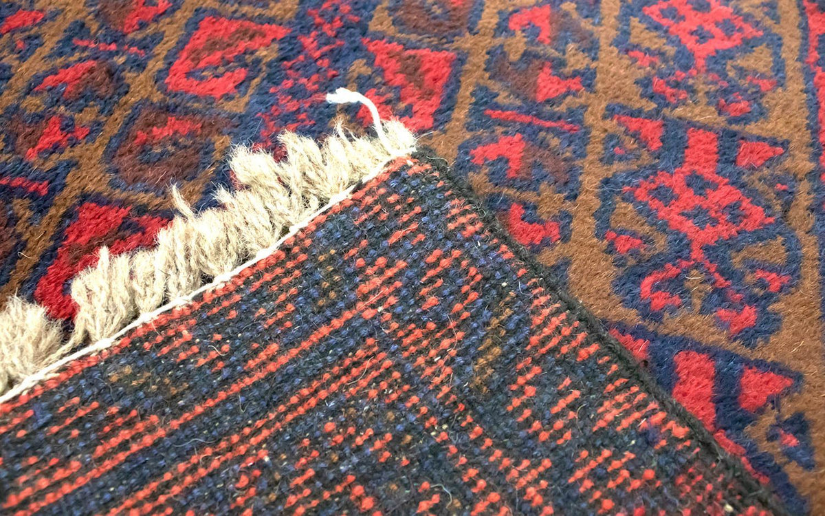 Baluch-matta - 126 x 74 cm - röd