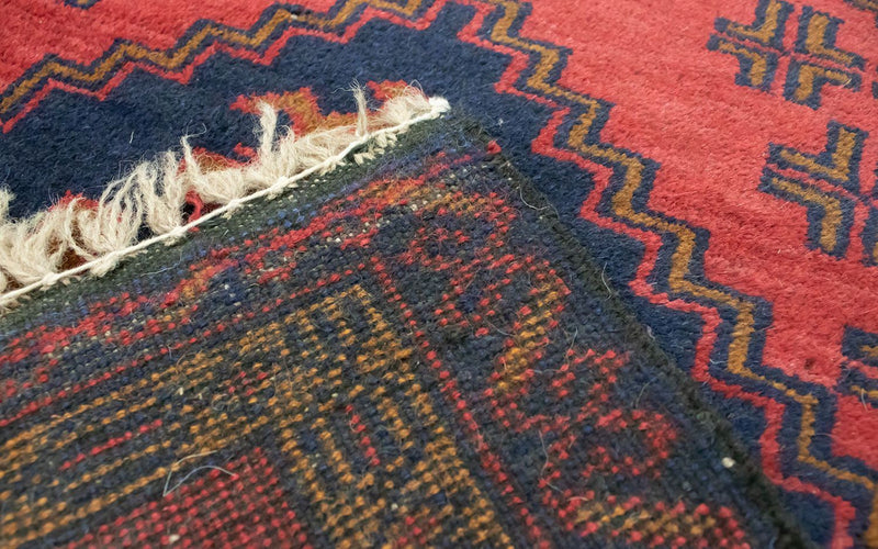 Baluch-matta - 129 x 74 cm - röd
