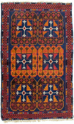 Baluch-matta - 120 x 73 cm - blå