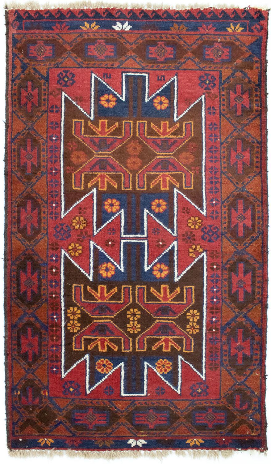 Baluch-matta - 133 x 79 cm - röd