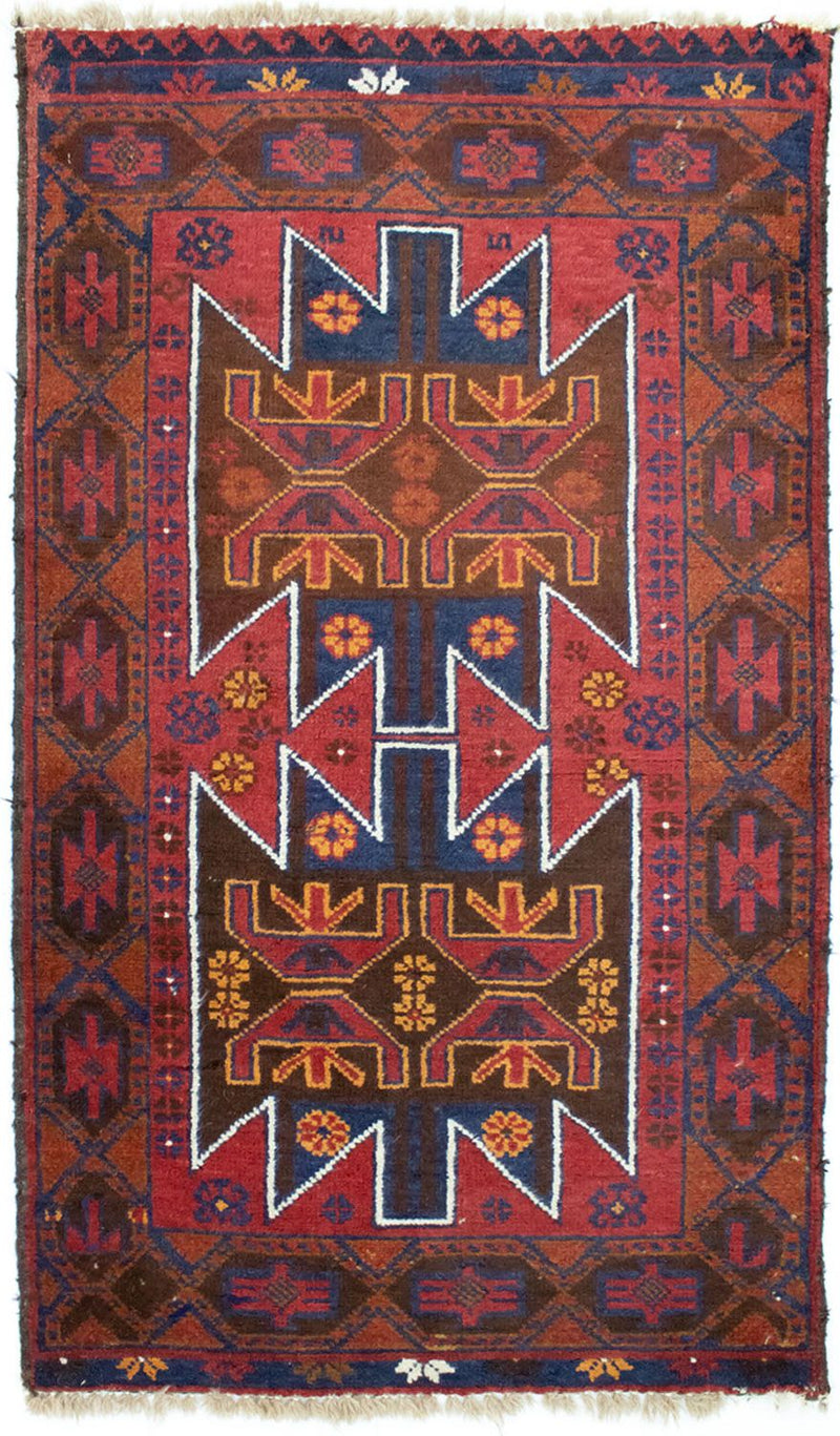 Baluch-matta - 133 x 79 cm - röd