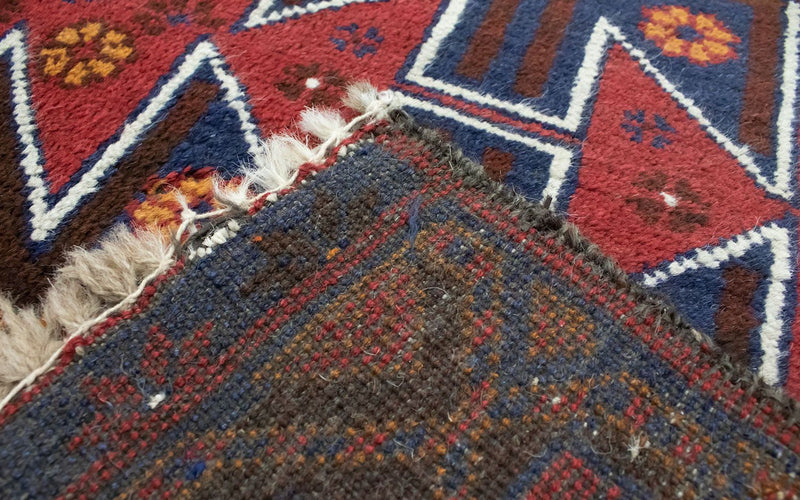 Baluch-matta - 133 x 79 cm - röd