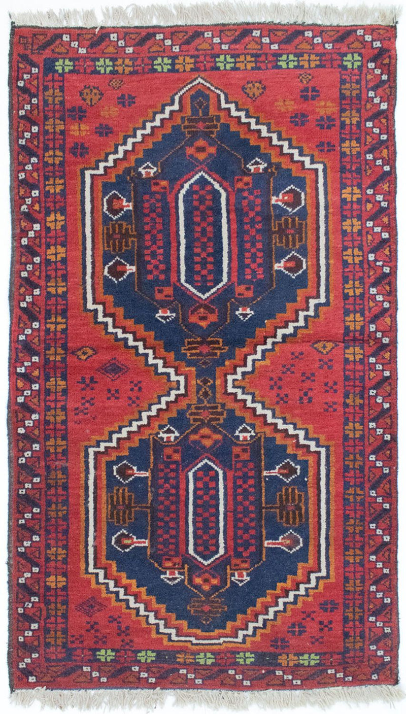 Baluch-matta - 129 x 78 cm - röd