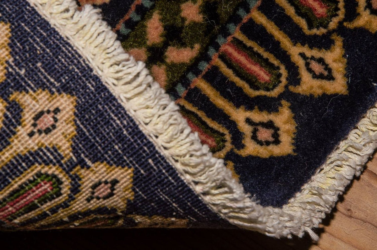 Persiska mattor - Keshan - 98 x 70 cm - mörkblå