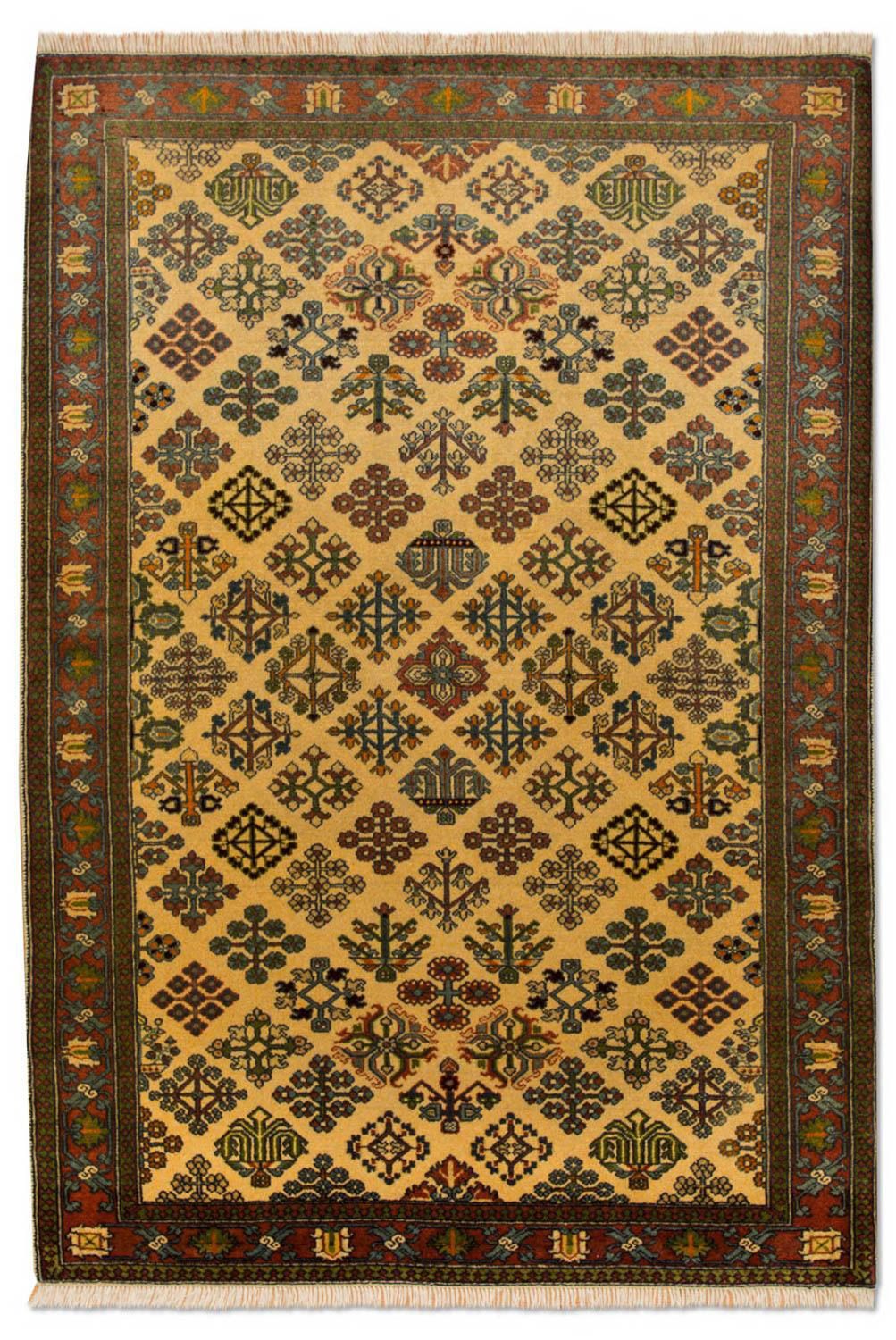 Turkaman-matta - 157 x 100 cm - guld