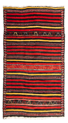 Kelim-matta - gammal - 245 x 135 cm - flerfärgad