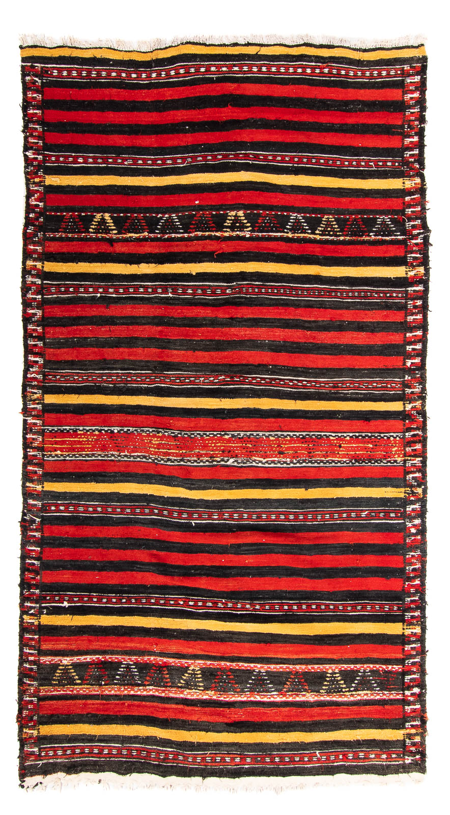 Kelim-matta - gammal - 245 x 135 cm - flerfärgad