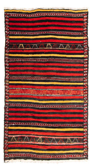 Kelim-matta - gammal - 245 x 135 cm - flerfärgad