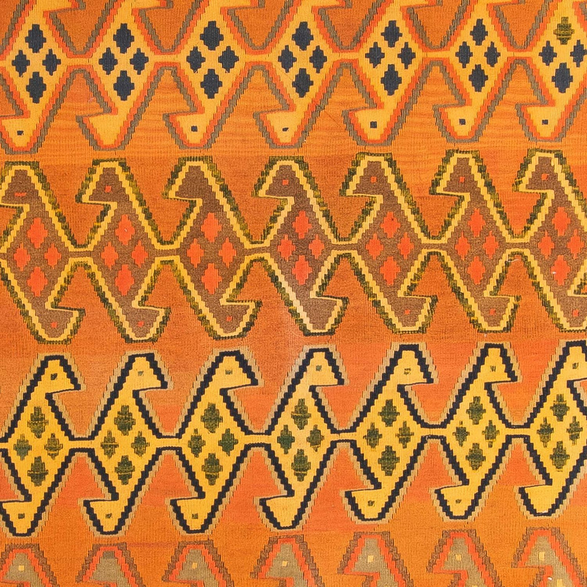 Kelim-matta - gammal - 250 x 180 cm - flerfärgad