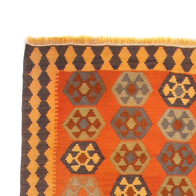 Runner Kelim-matta - gammal - 290 x 140 cm - flerfärgad