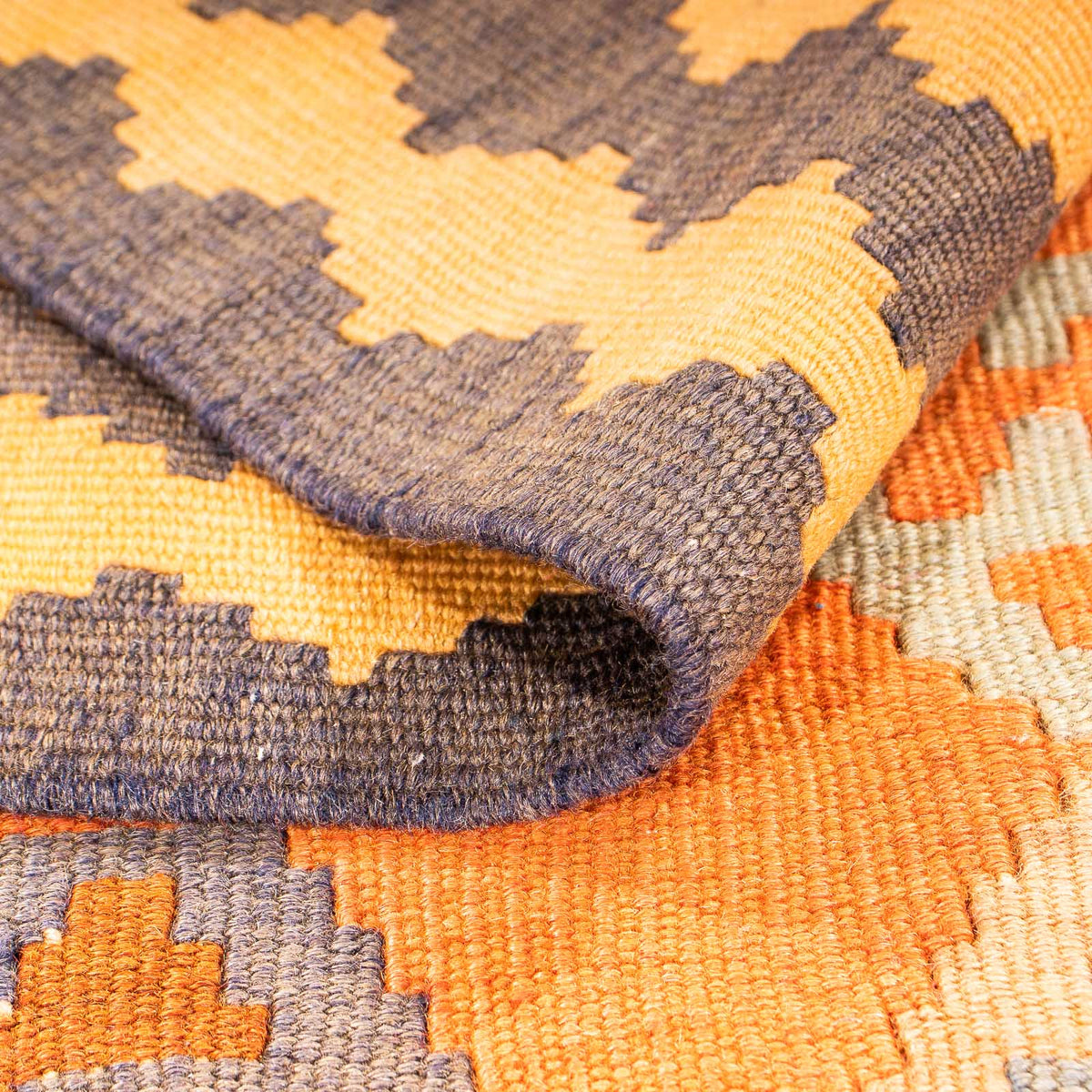 Runner Kelim-matta - gammal - 290 x 140 cm - flerfärgad