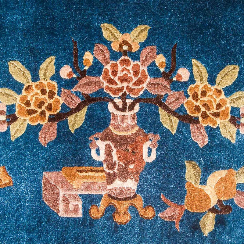 Silk matta - China Silk - 122 x 69 cm - mörkblå