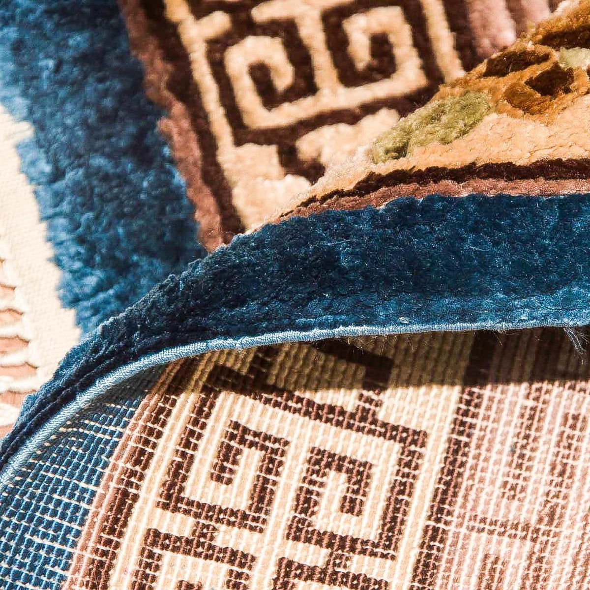 Silk matta - China Silk - 122 x 69 cm - mörkblå