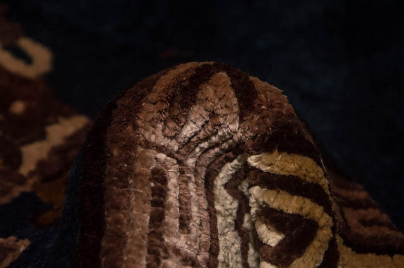 Silk matta - China Silk - 122 x 69 cm - mörkblå