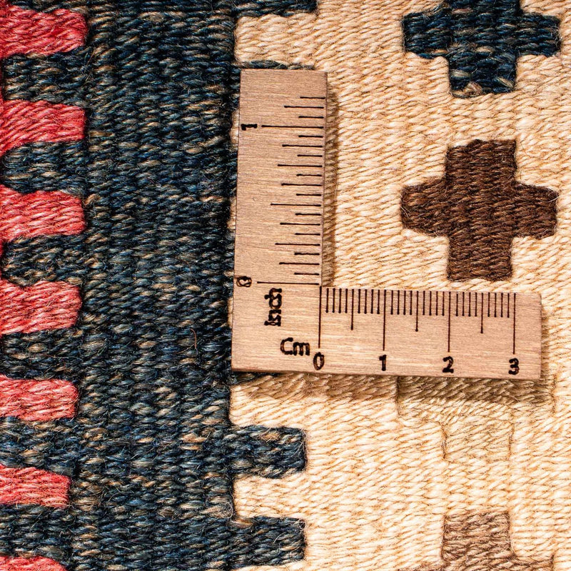 Runner Kelim-matta - gammal - 402 x 135 cm - flerfärgad