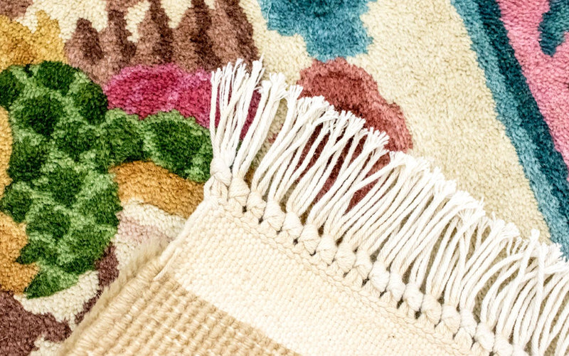 Runner Kina matta - 338 x 70 cm - beige