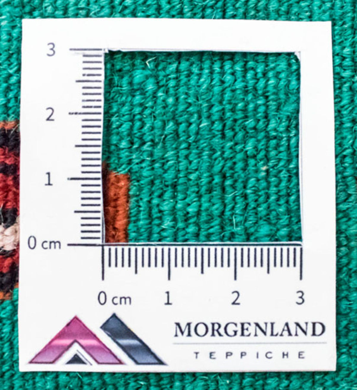 Turkaman-matta - 124 x 100 cm - turkos