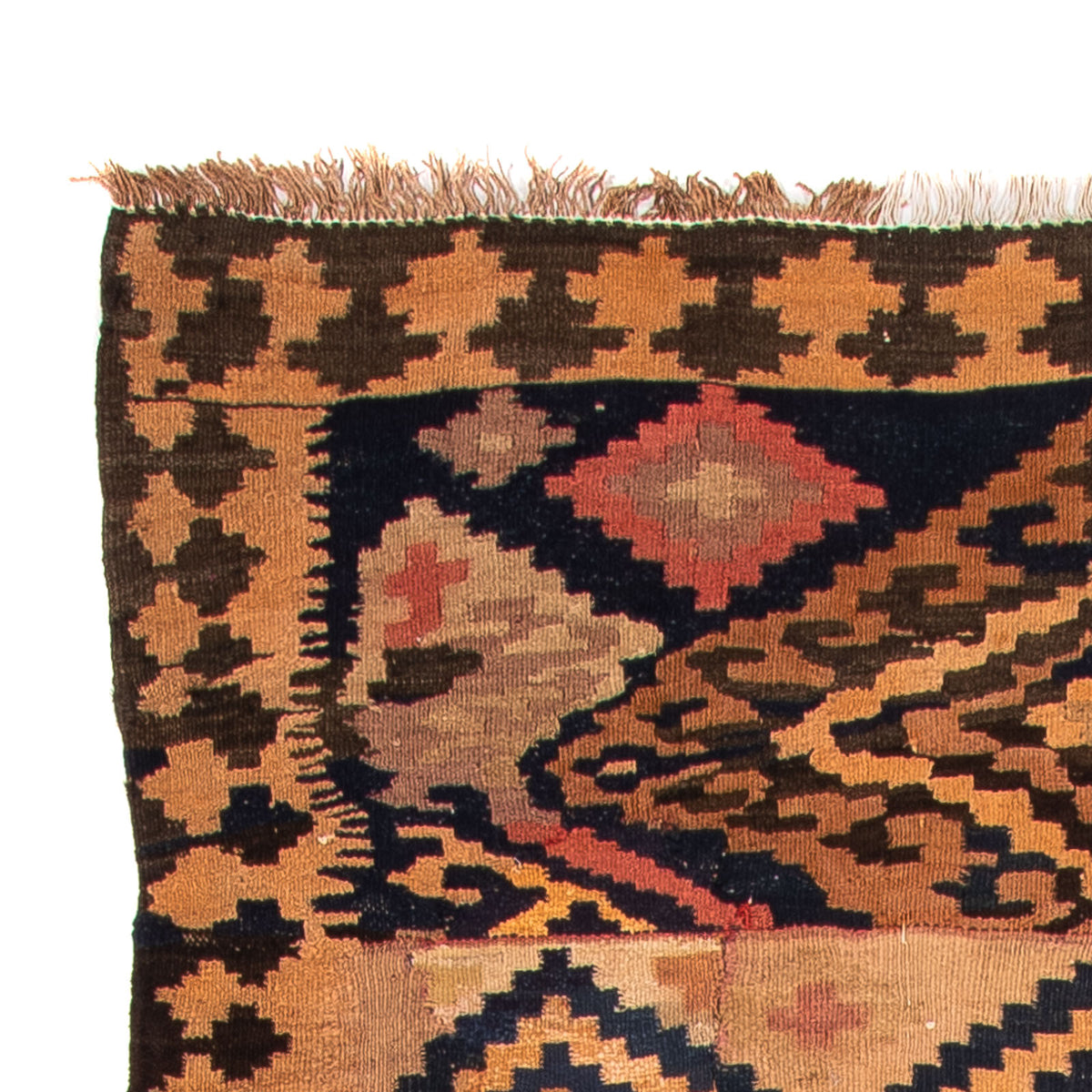 Runner Kelim-matta - gammal - 330 x 145 cm - flerfärgad