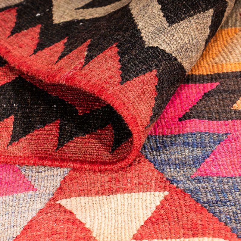 Runner Kelim-matta - gammal - 350 x 150 cm - flerfärgad