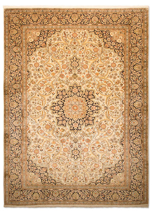Sidenmatta - Kashmir Silk - 342 x 234 cm - beige