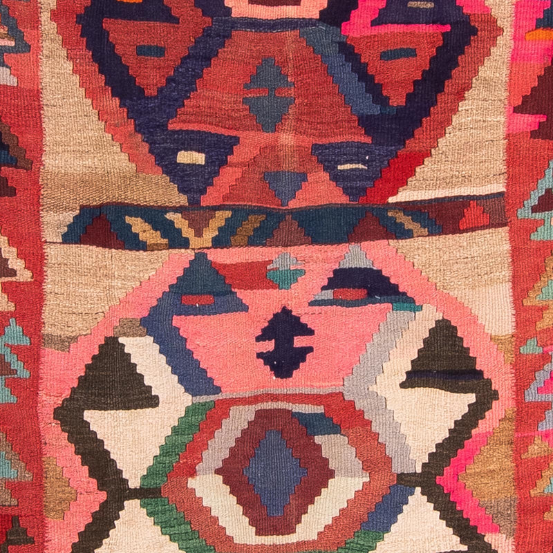 Runner Kelim-matta - gammal - 300 x 150 cm - flerfärgad