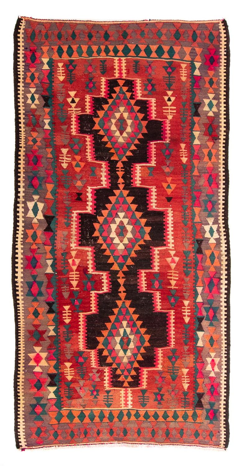 Kelim-matta - gammal - 290 x 150 cm - flerfärgad