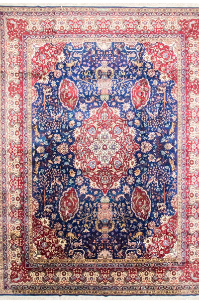 Tabriz Mattan 344x457cm - Persisk matta - blå