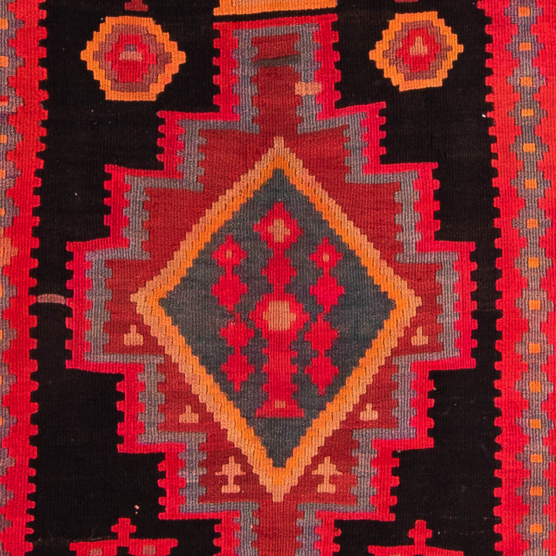 Runner Kelim-matta - gammal - 325 x 140 cm - flerfärgad