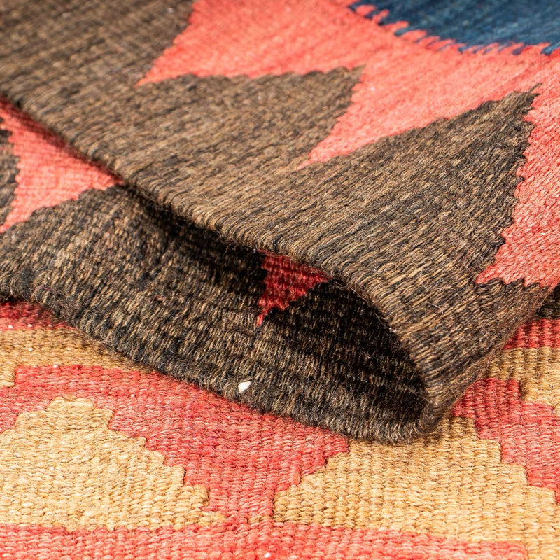 Kelim-matta - gammal - 200 x 110 cm - flerfärgad
