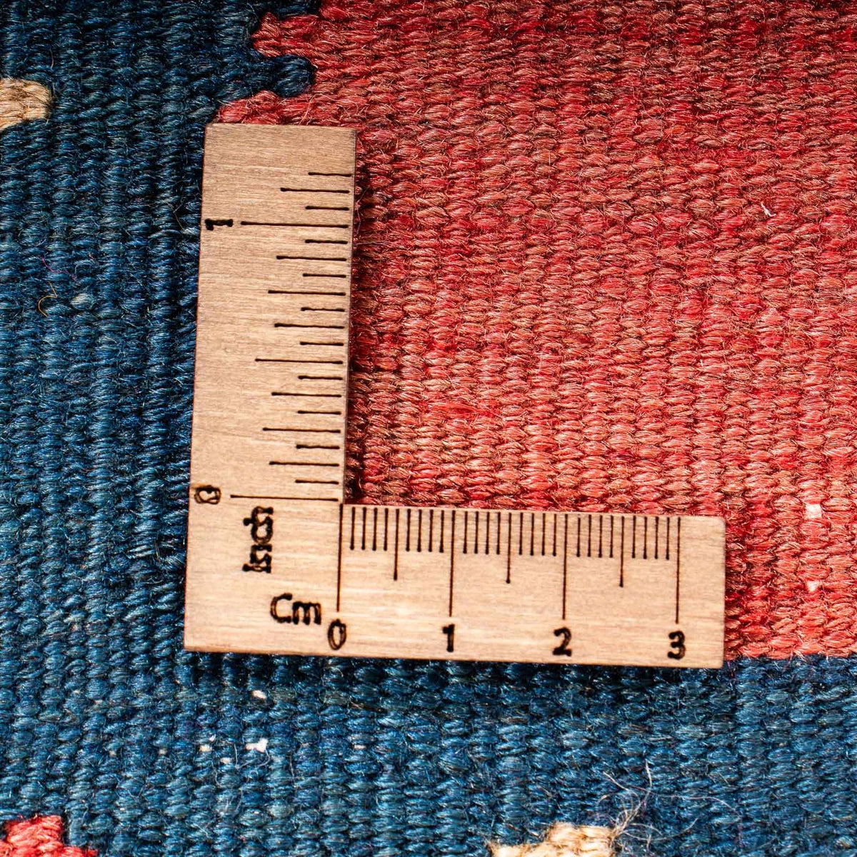 Kelim-matta - gammal - 200 x 110 cm - flerfärgad