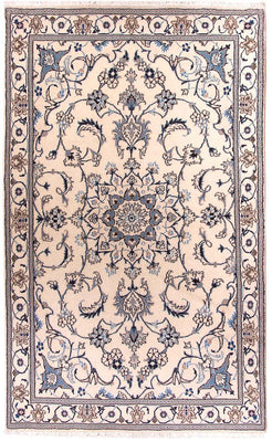 Persisk matta - Nain - 202 x 120 cm - beige