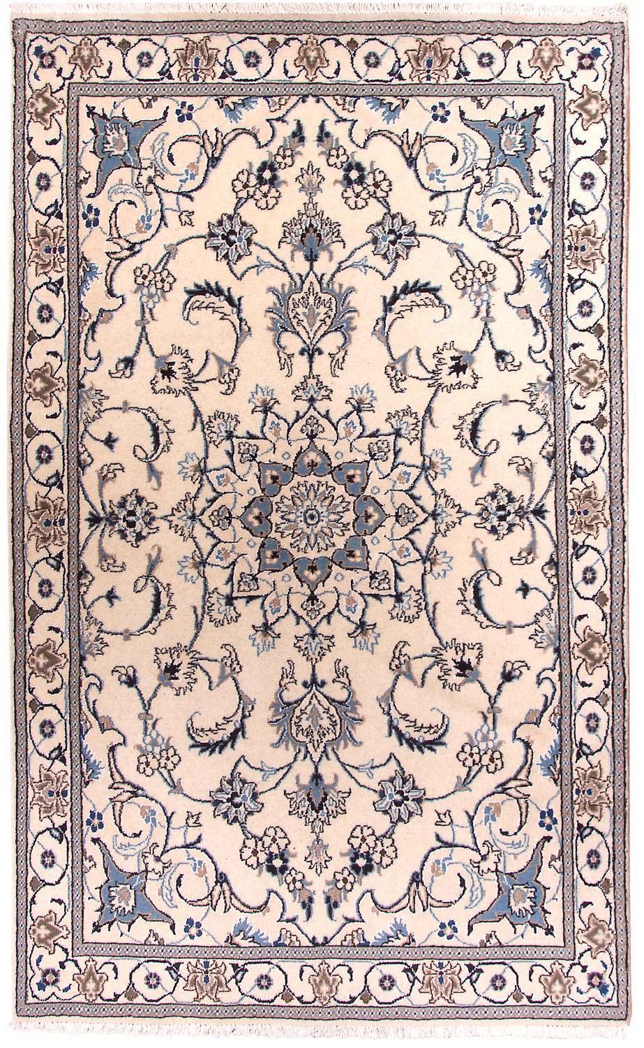 Persisk matta - Nain - 202 x 120 cm - beige