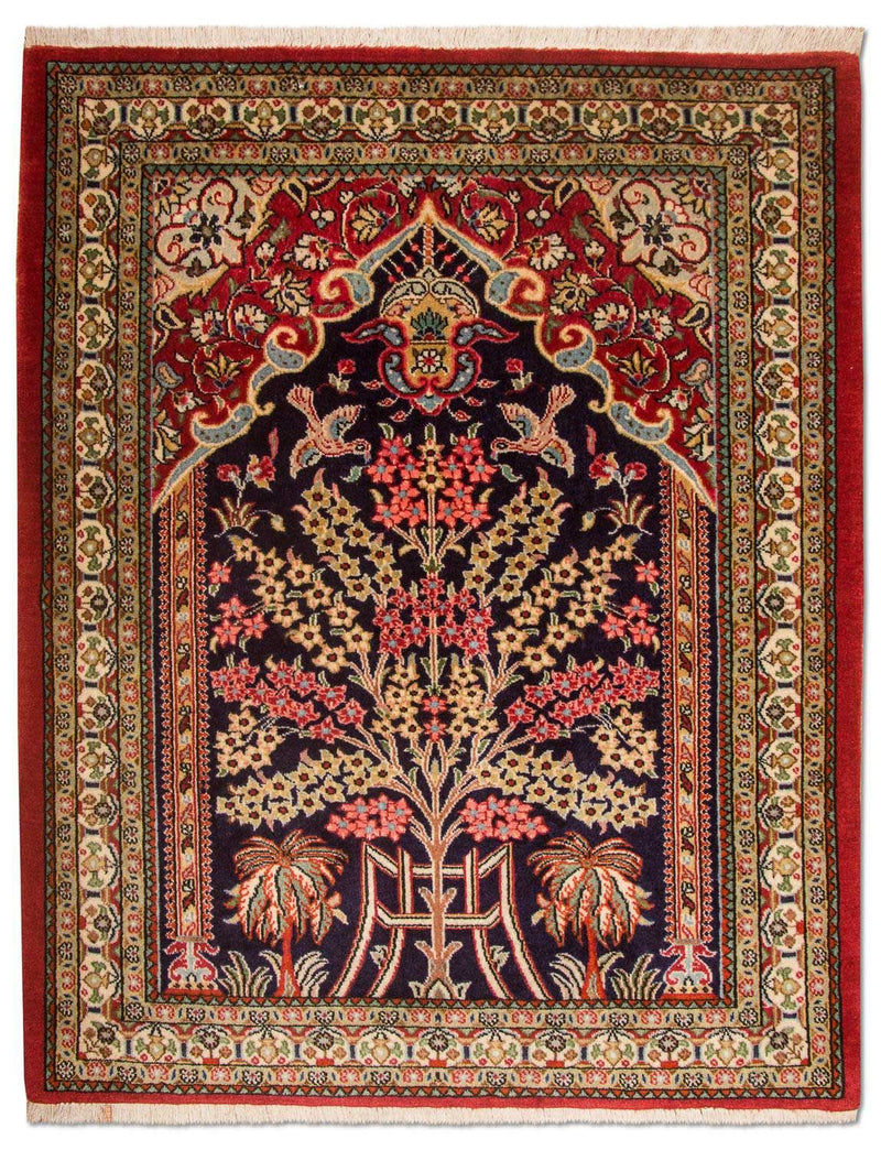 Persisk matta - Ghom - 108 x 82 cm - blå