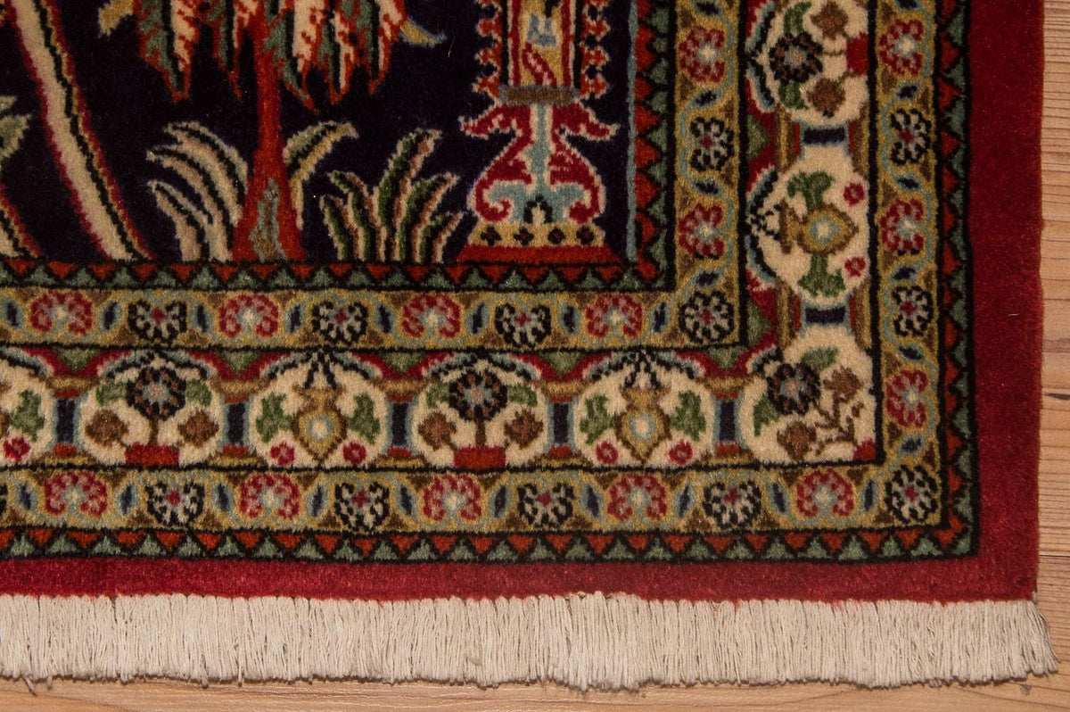 Persisk matta - Ghom - 108 x 82 cm - blå