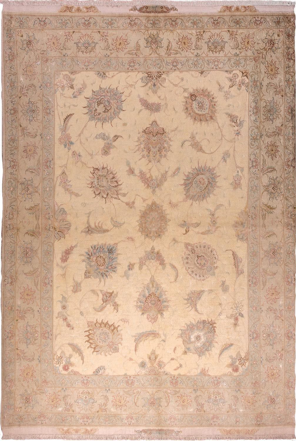 Persisk matta - Tabriz - Royal - 204 x 147 cm - beige