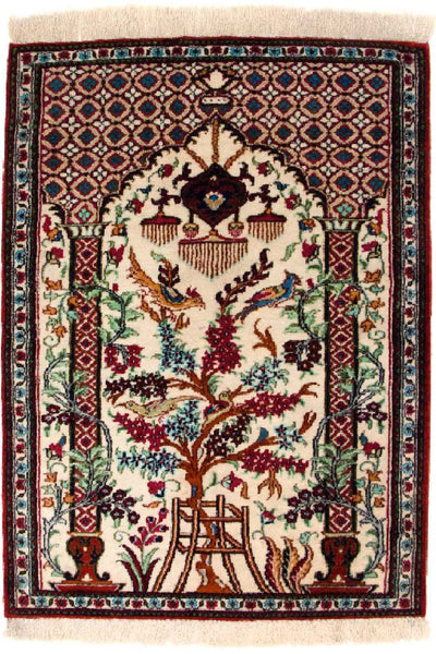 Qom silke Mattan 57x77cm - Persisk matta
