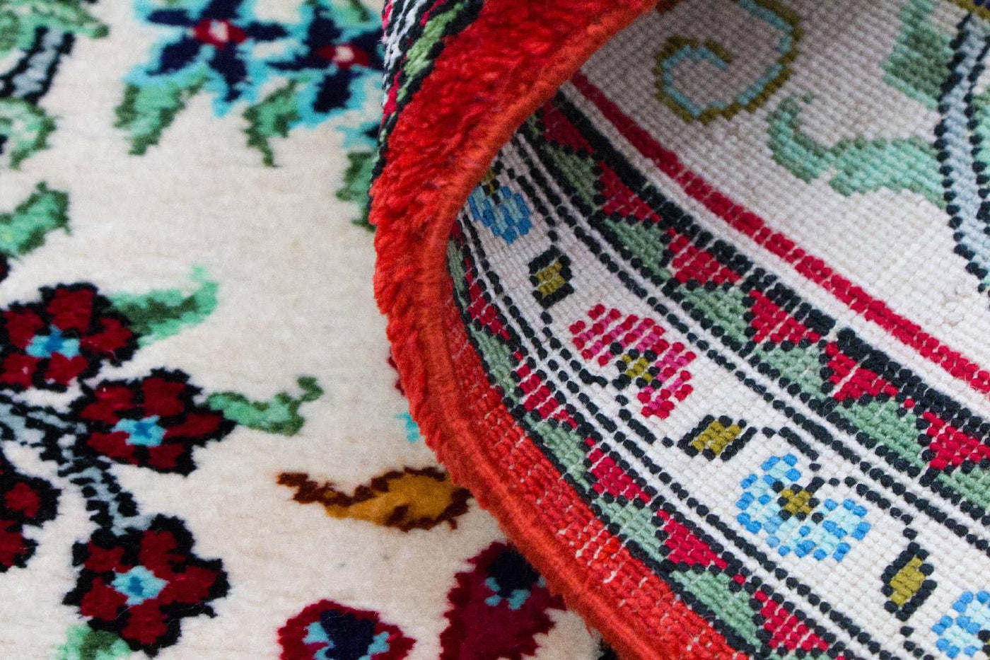 Qom silke Mattan 77x57cm - Persisk matta