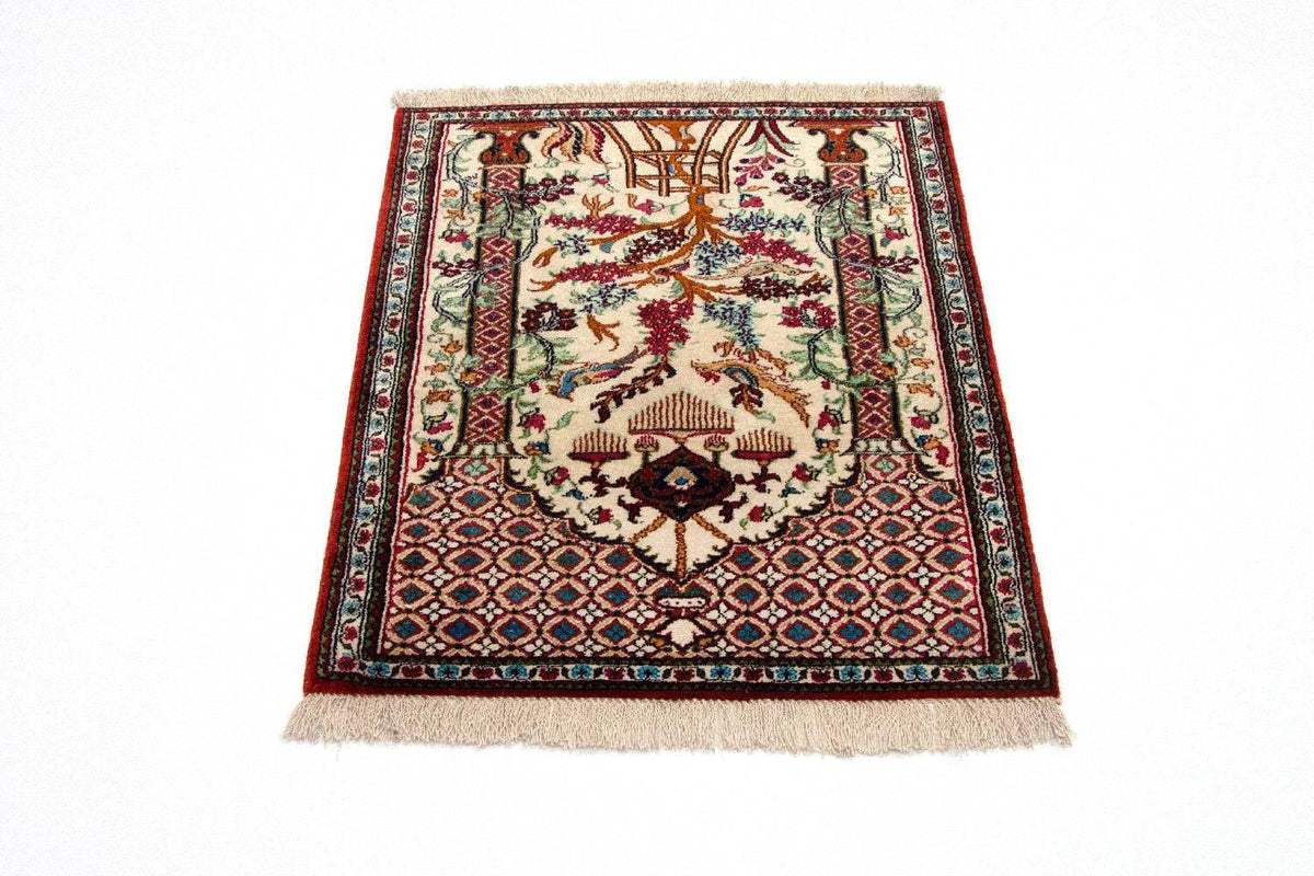 Silk Carpet - Ghom Silk - Premium - 77 x 57 cm - beige