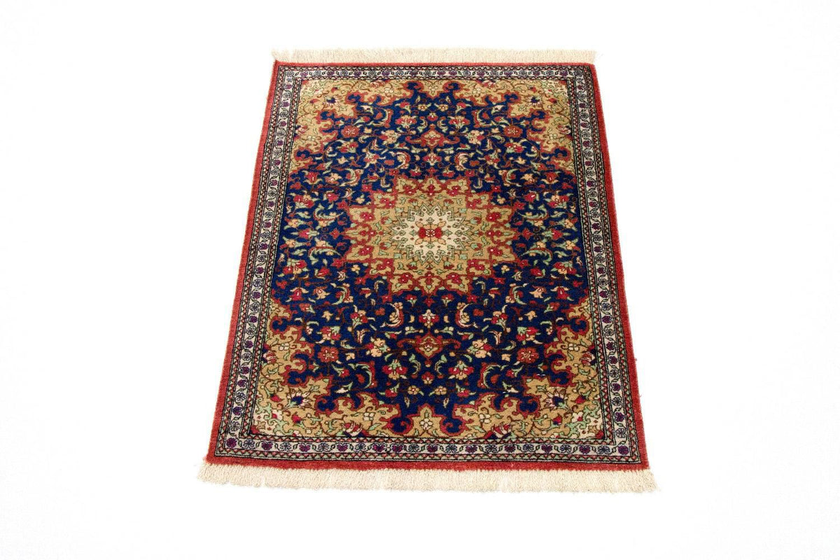 Silk Carpet - Ghom Silk - Premium - 75 x 56 cm - blå