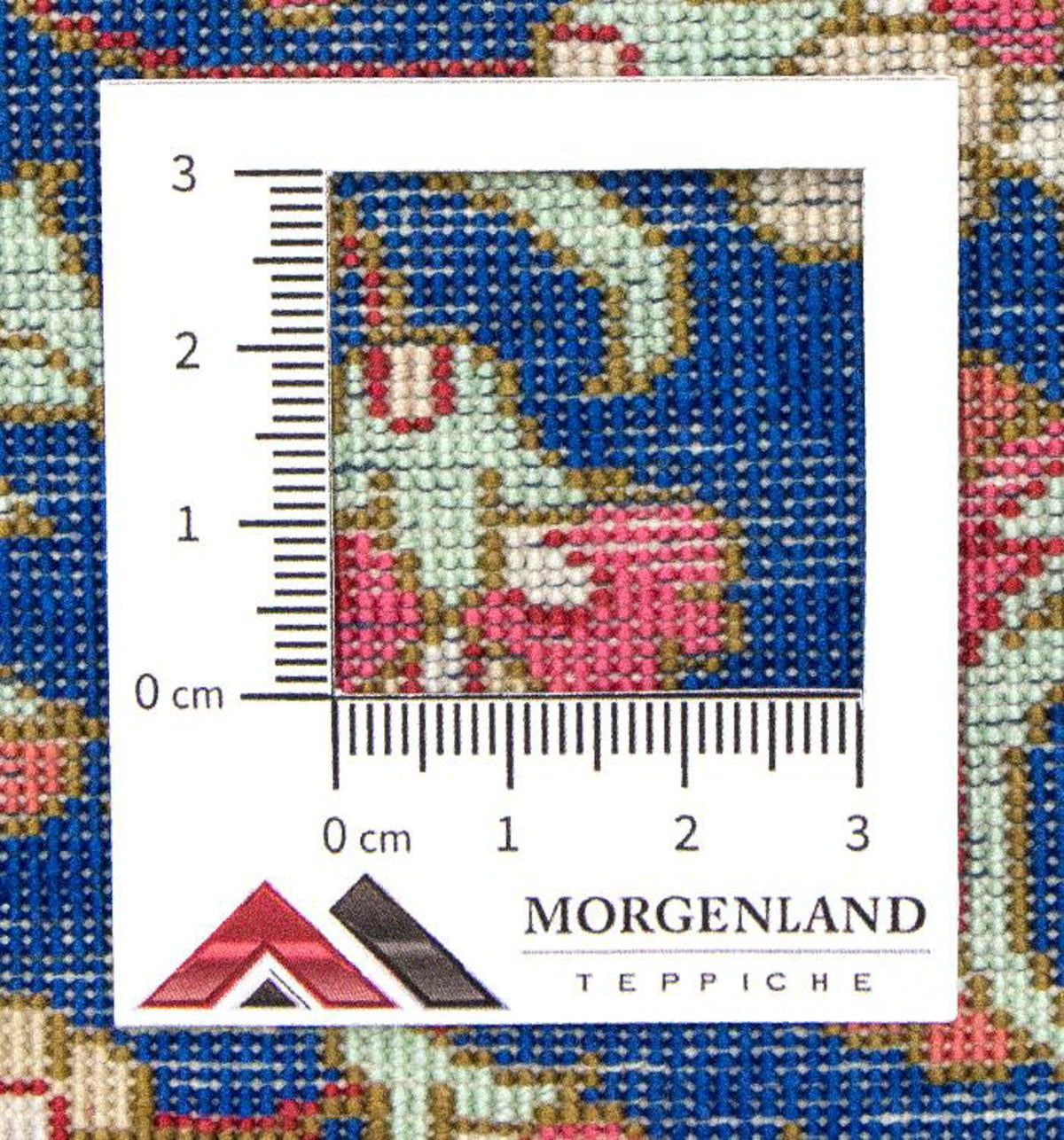 Silk Carpet - Ghom Silk - Premium - 75 x 56 cm - blå