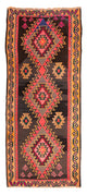 Runner Kelim-matta - gammal - 335 x 150 cm - flerfärgad