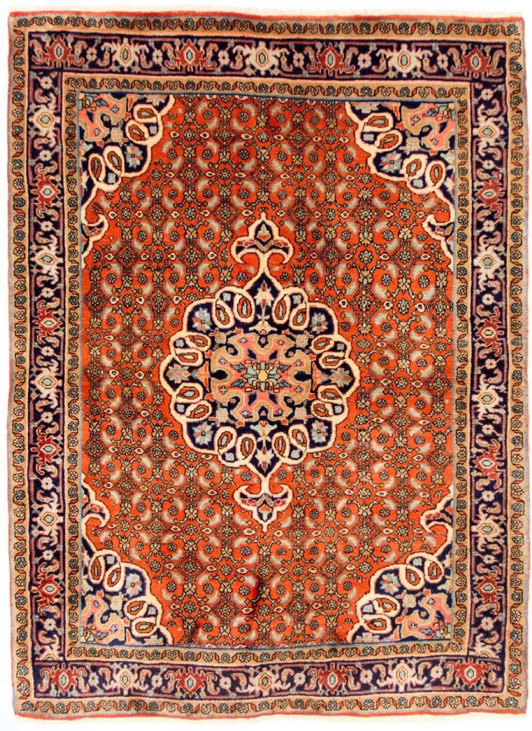Persisk matta - Bijar - 165 x 120 cm - orange