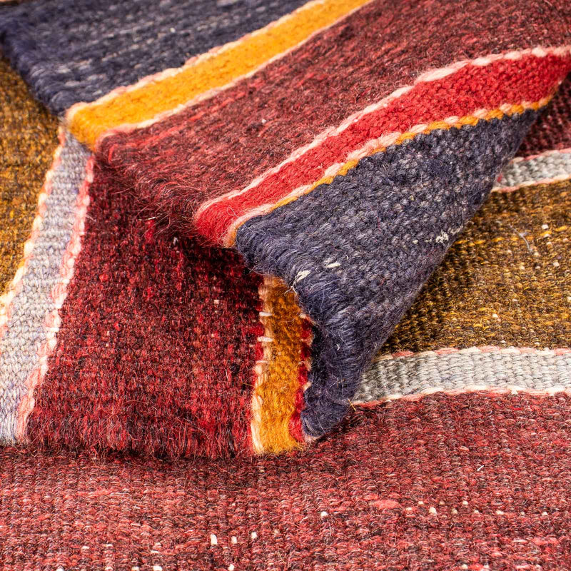 Kelim-matta - gammal kvadrat  - 155 x 135 cm - flerfärgad