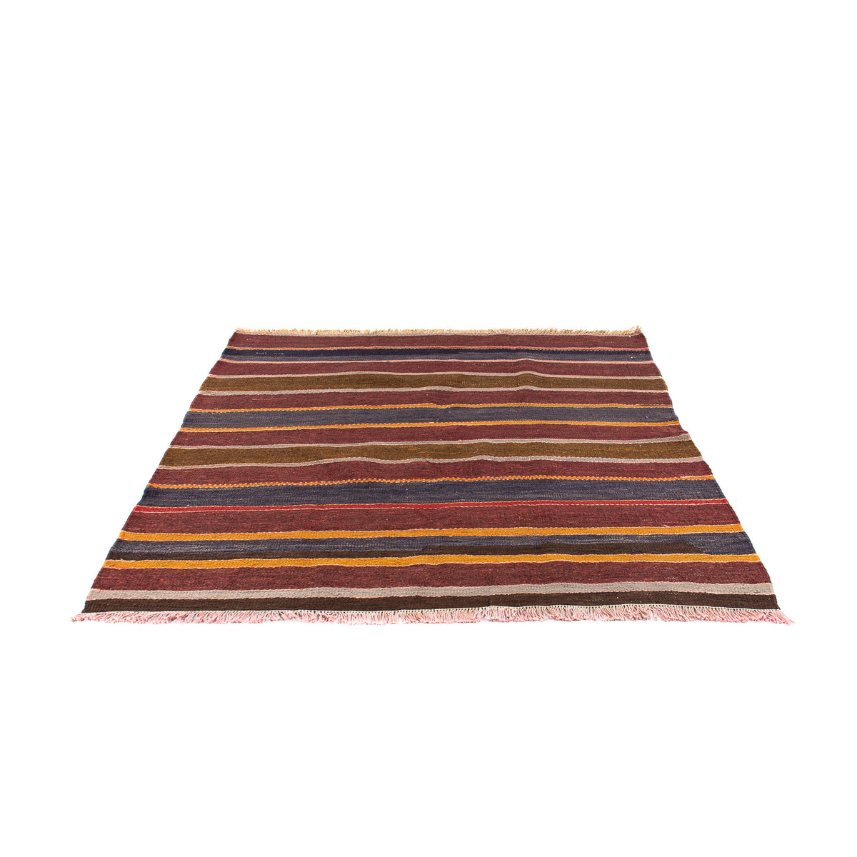 Kelim-matta - gammal kvadrat  - 155 x 135 cm - flerfärgad