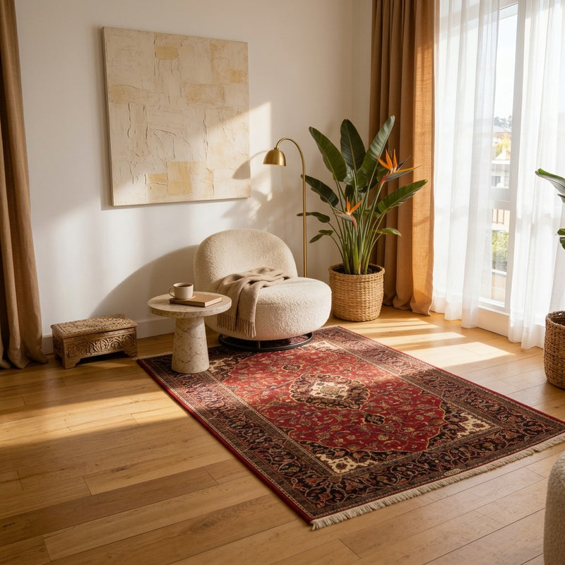 Kashan Mattan 141x216cm - Persisk matta