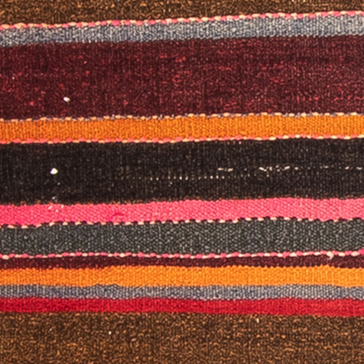 Kelim-matta - gammal - 80 x 57 cm - flerfärgad